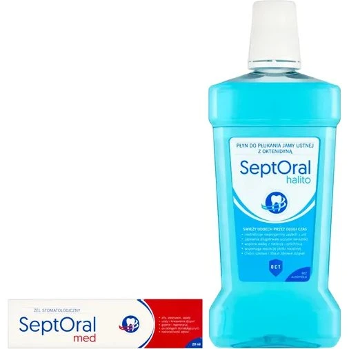 SeptOral Halito Płyn do płukania jamy ustnej z oktenidyną 500 ml