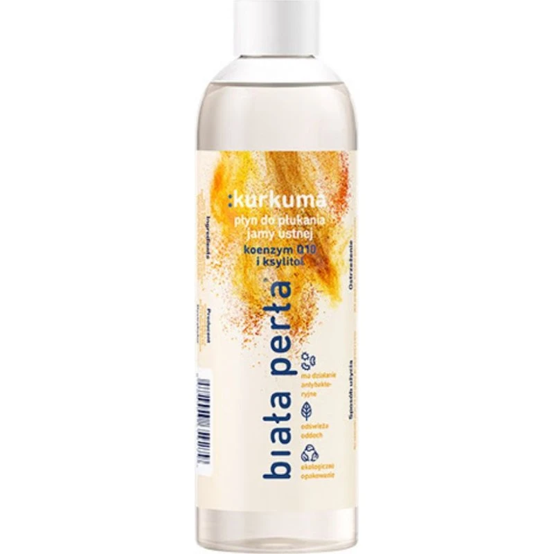 Biała Perła Płyn do płukania jamy ustnej z kurkumą 250 ml
