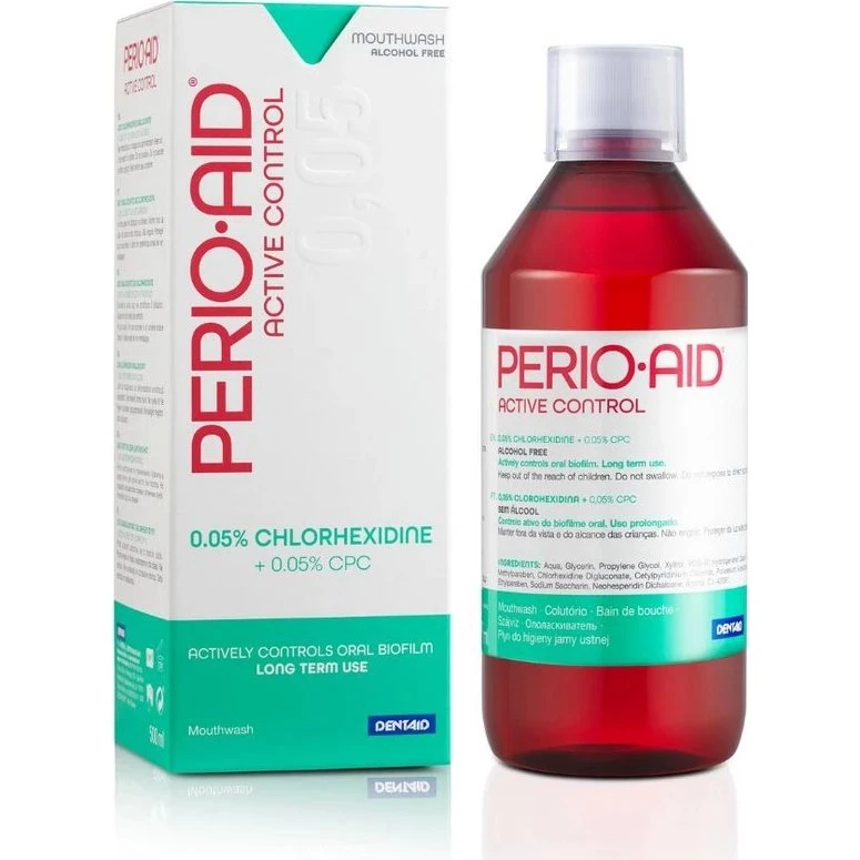 Perio-Aid Active Control 0,05% Płyn do Płukania Ust 500ml