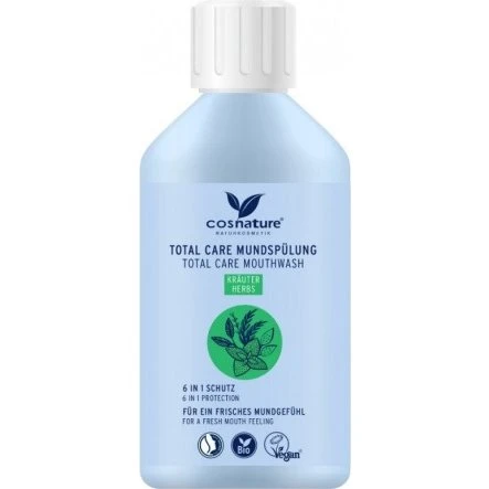 Cosnature Total Care Mouthwash Ziołowy 300ml z Fluorem