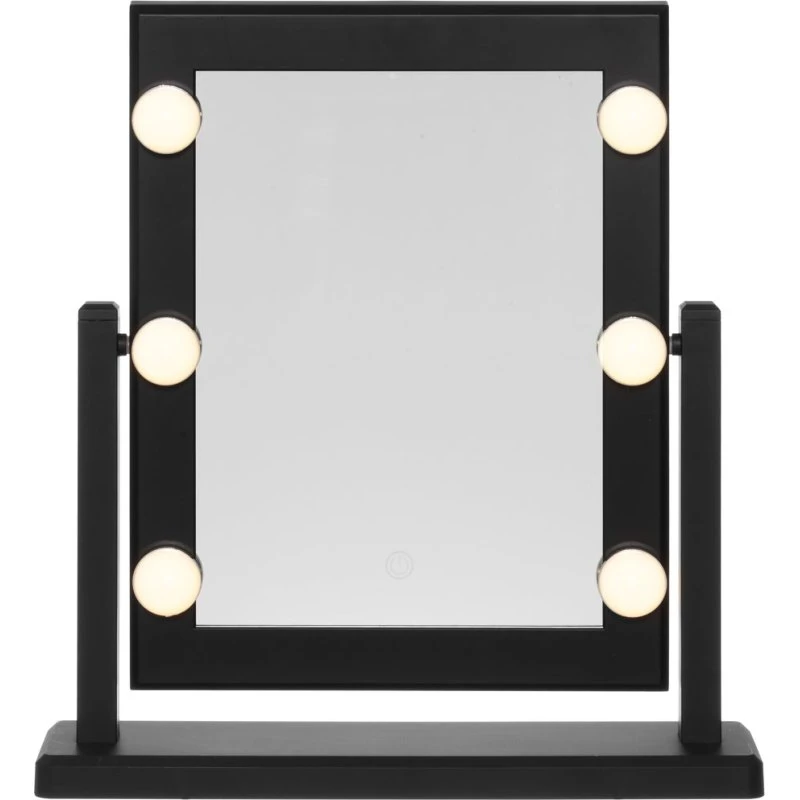 Lustro do makijażu z LED 37x41 cm, regulacja temperatury barwowej