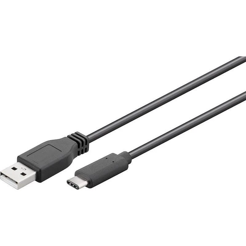 Goobay USB-C - USB-A 1,8m Czarny 55468