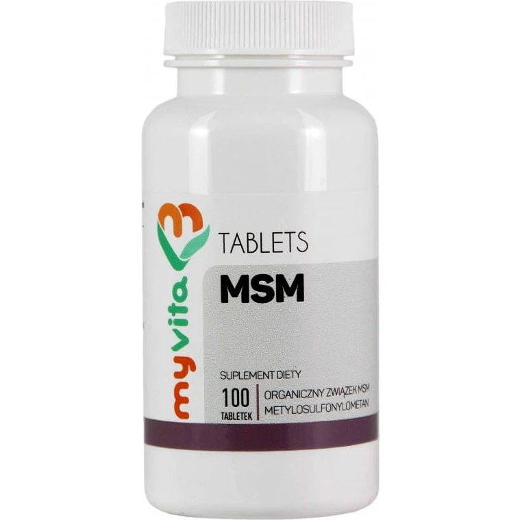 MyVita MSM 500 mg, 100 tabletek