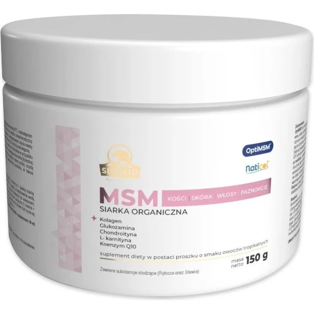 Slavito MSM Kolagen 150g - Stawy, Skóra, Włosy, Paznokcie