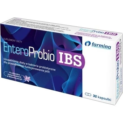 EnteroProbio IBS Kapsułki 32 szt. – Bifidobacterium lactis 5764, Lactobacillus reuteri 5454