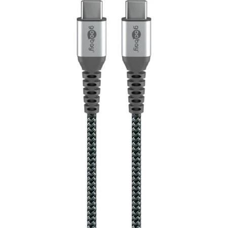 Goobay Kabel USB-C 1m Tekstylny z Metalowymi Wtyczkami