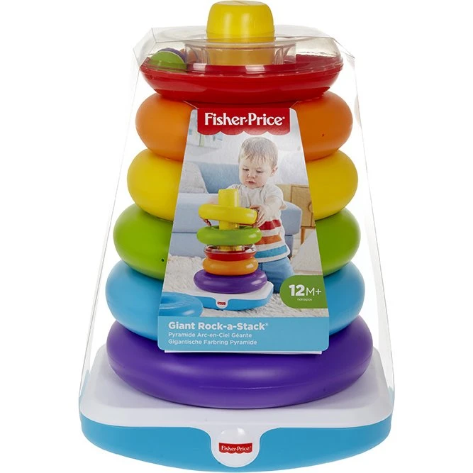 Fisher Price Gigapiramidka Duża z Kółkami