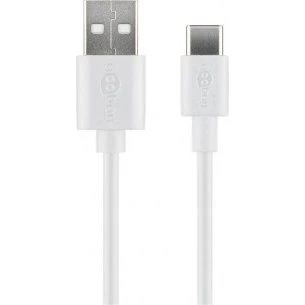 Goobay Kabel USB-C do USB-A 3m Biały
