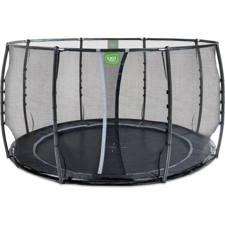 Dynamic EXIT Trampolina naziemna ø366cm z siatką czarna