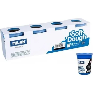 Milan Ciastolina Basic 4x116g czarna