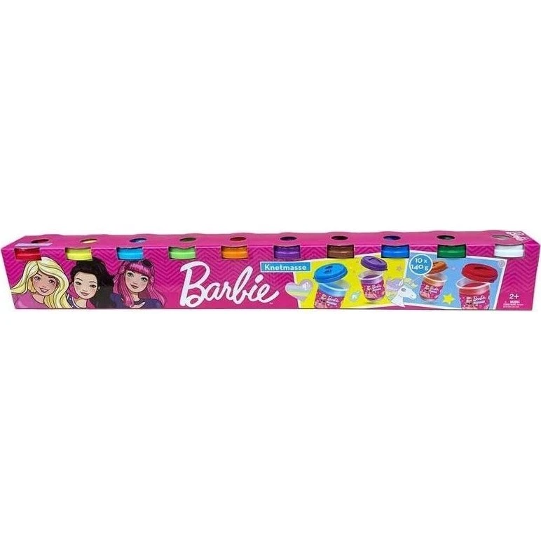 Barbie Zestaw Ciastolina 10x140g, 10 Kolorów