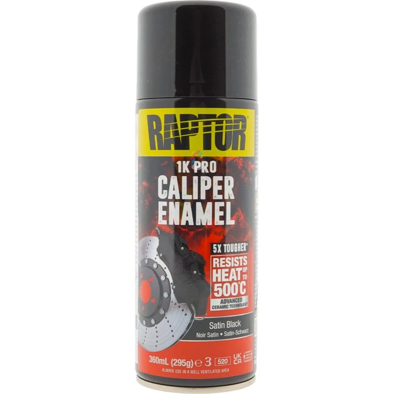 Raptor Caliper Enamel Spray 400ml Czarny Półmat 500°C