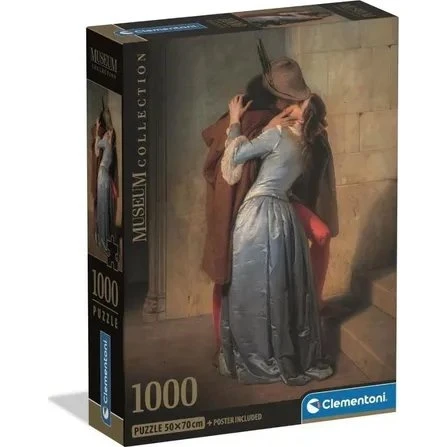Clementoni Puzzle Compact Museum Hayes: The Kiss 1000 el