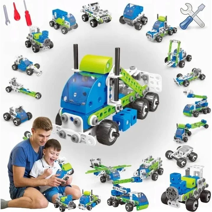 LEGO Technic Ciężarówka, Samolot, Pojazdy Budowlane 18w1