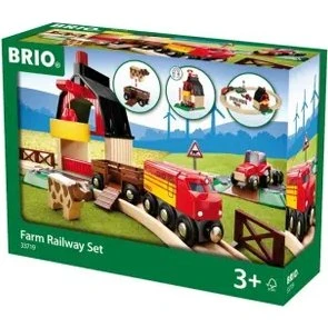 Brio World Kolejka Drewniana Na Farmie 20-elementowa 3+