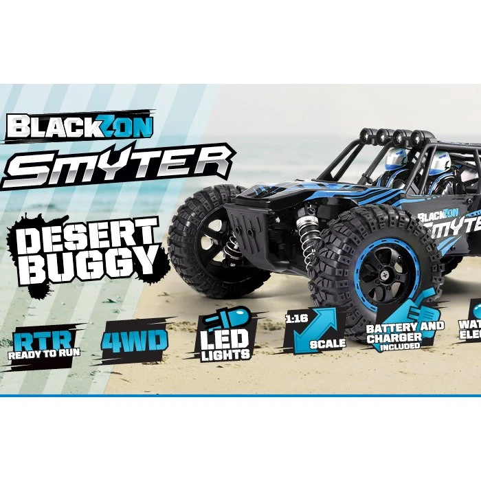 BlackZon Smyter DB 1/12 4WD Elektryczny Pustynny Buggy Niebieski