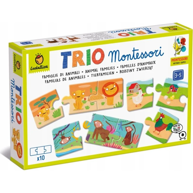 Ludaticca Trio Montessori Rodziny Zwierząt 23850