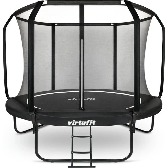 Virtufit Trampolina Premium 366 cm z Siatką Bezpieczeństwa Czarna