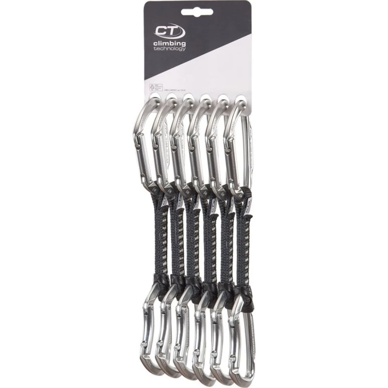 Climbing Technology Lime M-UL 12 cm Set 6 x Srebrny