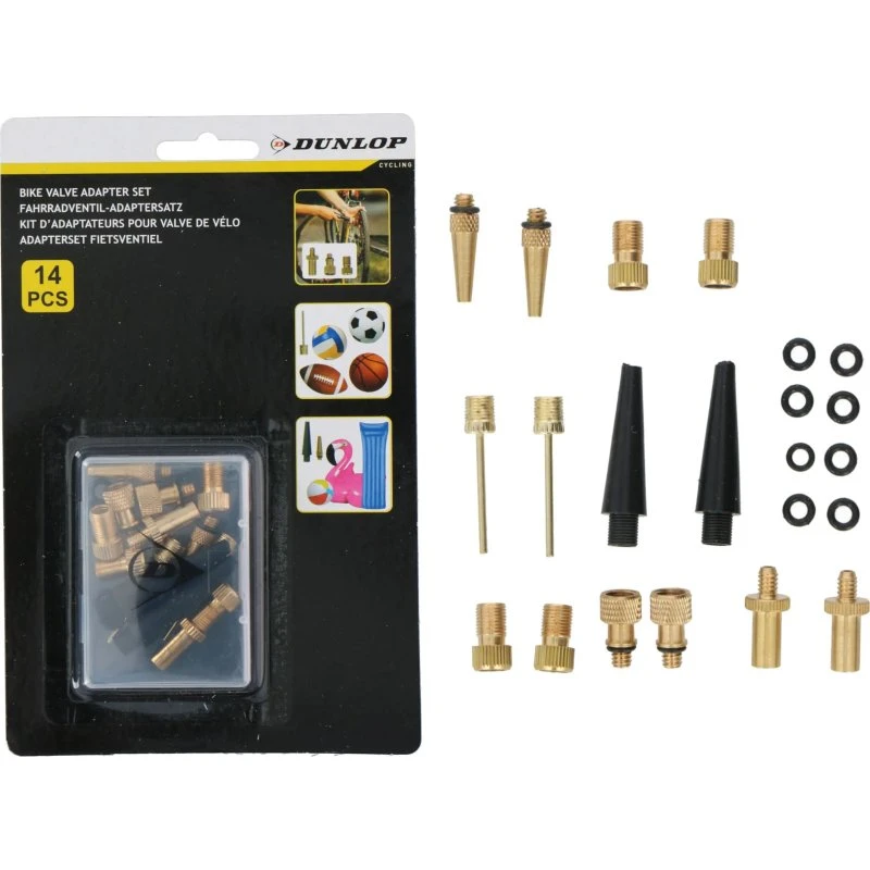 DUNLOP 14el Zestaw Adapterów do Pompek Uniwersalnych