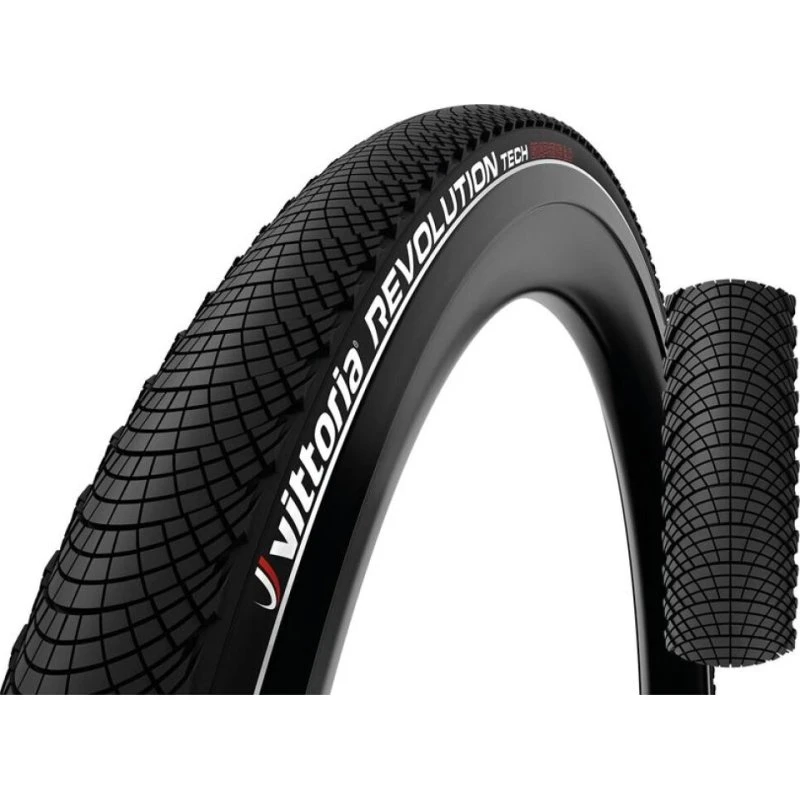 Vittoria Revolution Tech 26x2.0 czarna drutowa z odblaskiem