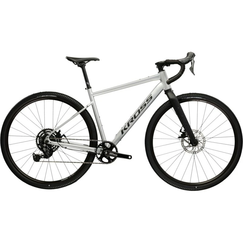 Kross Esker 1.0 FL Gravel Szary/Fioletowy 28"