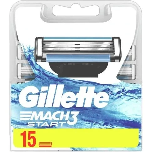 Gillette Mach3 Start Ostrza Wkłady 15 sztuk