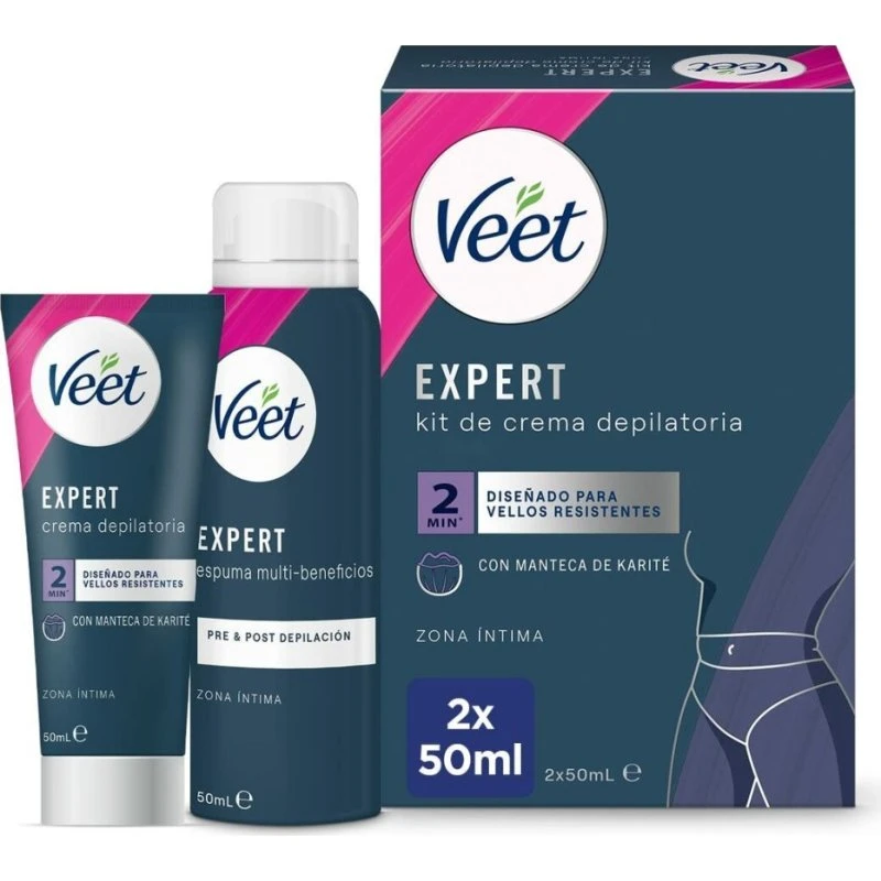 Veet Expert Zestaw Do Depilacji Intymnej 50ml+50ml