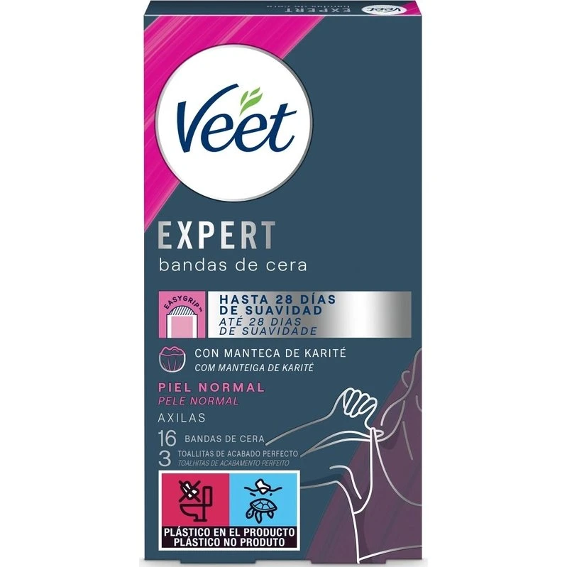 Veet Expert Paski do depilacji pach 16 szt. Skóra normalna