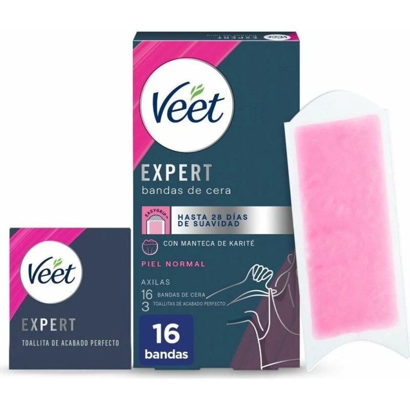 Veet Expert Plastry z Woskiem do Depilacji Pach 16 szt.