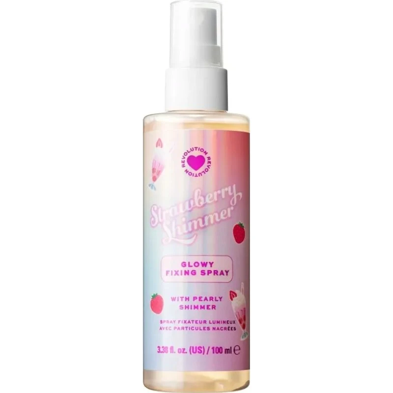 I Heart Revolution Strawberry Shimmer Fixing Spray 100ml