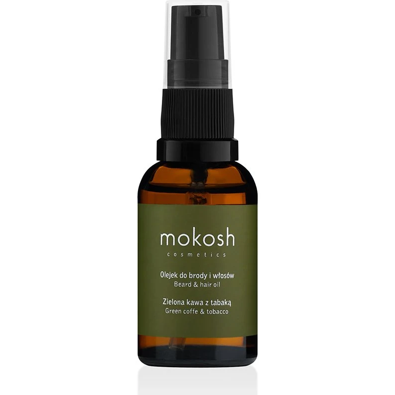 Mokosh Olejek do brody i włosów Zielona kawa z tabaką 30ml