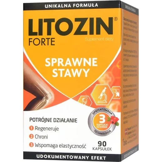 Litozin Forte Kapsułki 90 szt. – Dzika Róża + Witamina C