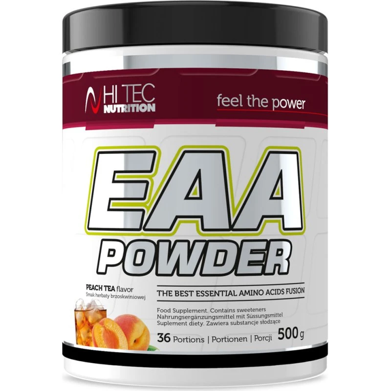 HI TEC EAA Powder 500g – Aminokwasy Egzogenne z L-Leucyną