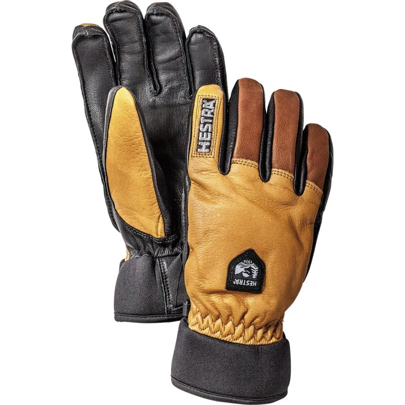 Hestra Army Leather Wool Terry Rękawice Narciarskie Męskie Szaro-Czarne