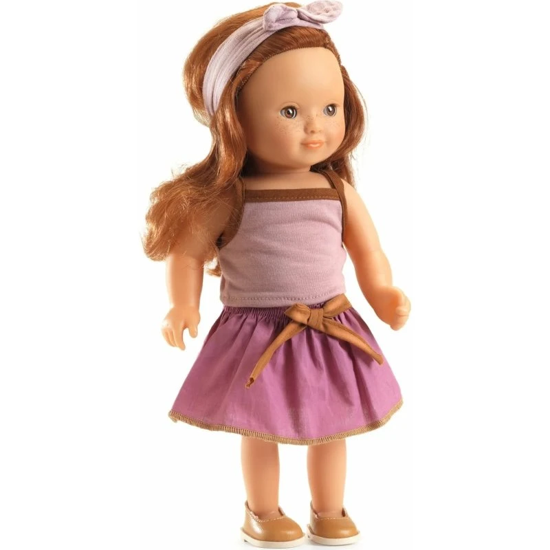 POMEA Sophie 32 cm, lalka z długimi włosami, różowa spódniczka