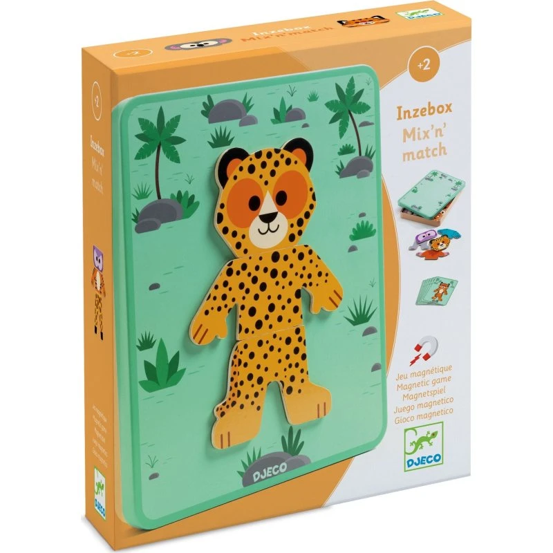Djeco Inzebox Safari Magnetyczne Puzzle