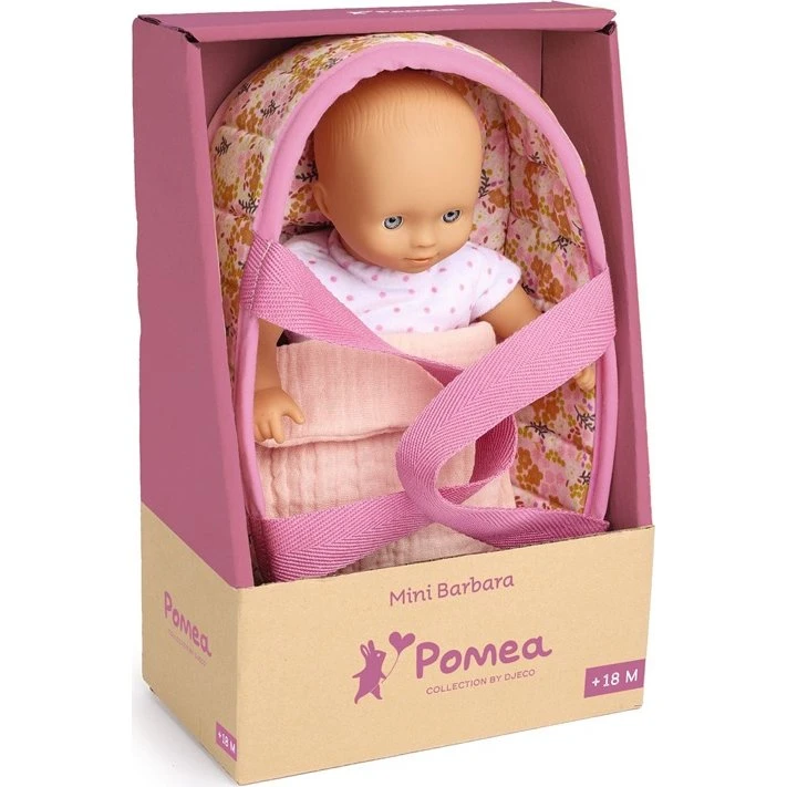 Djeco Barbara Mini Lalka 20 cm w Koszu Mojżesza