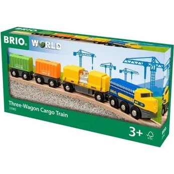 Brio World Pociąg Towarowy 33982 z 3 Wagonami