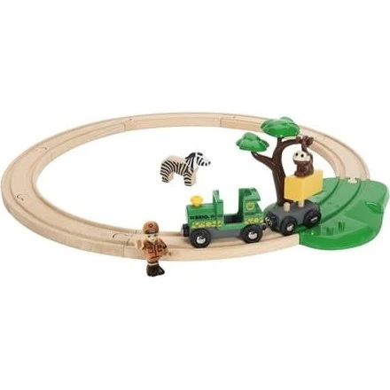 Brio World Kolejka Drewniana Safari 17el. 3+