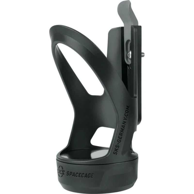 SKS SpaceCage Koszyk na Bidon z Schowkiem 100g, Czarny