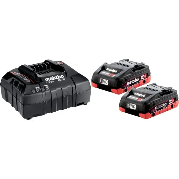 Metabo LiHD 18V 4,0 Ah x2 + Ładowarka ASC 55