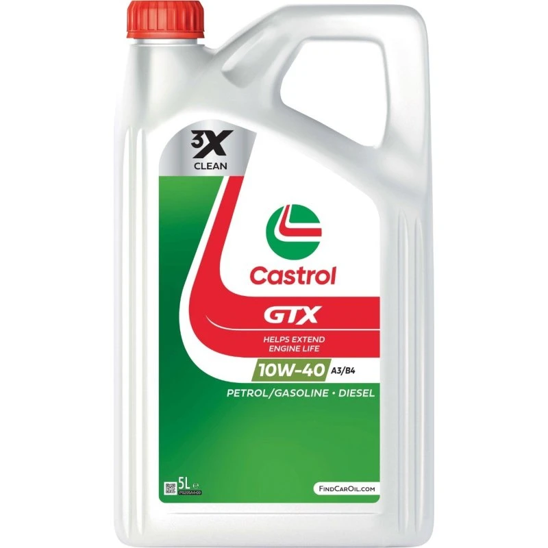 Castrol GTX 10W-40 A3/B4 5L półsyntetyczny