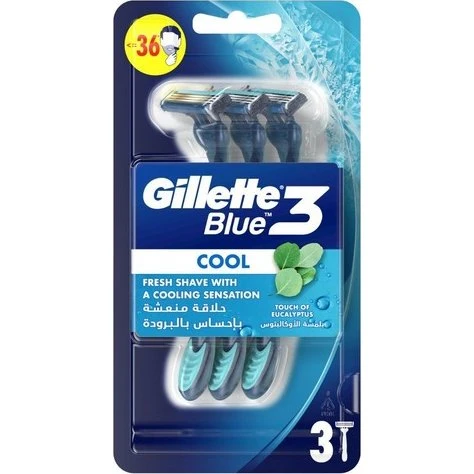 Gillette Blue3 Plus Cool Jednorazowa 3 sztuki