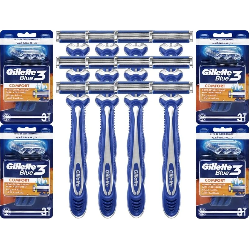 Gillette Blue 3 Comfort Jednorazowe Maszynki do Golenia 12 sztuk