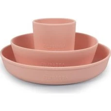 Filibabba Zestaw Obiadowy Silikonowy Peach 6m+