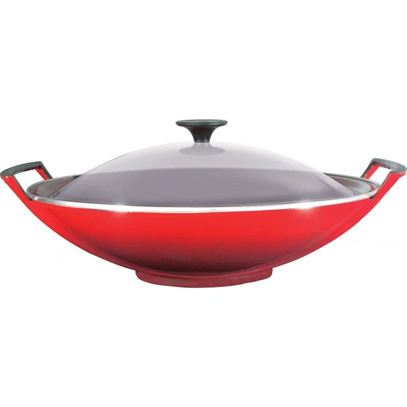 Le Creuset Wok Tradition 36 cm ze szklaną pokrywką