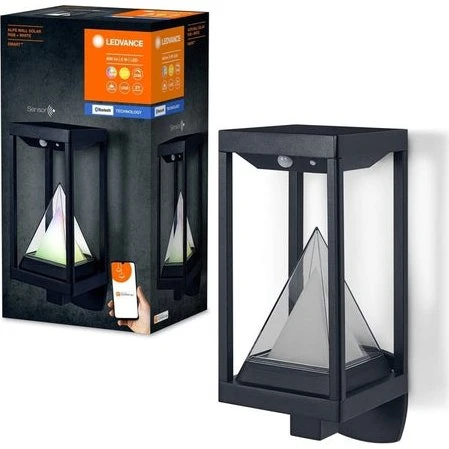 LEDVANCE Smart+ Solar Wall RGB 6W, czerwona
