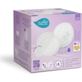 Nuvita Wkładki laktacyjne dzień/noc 1 mm, 60 szt