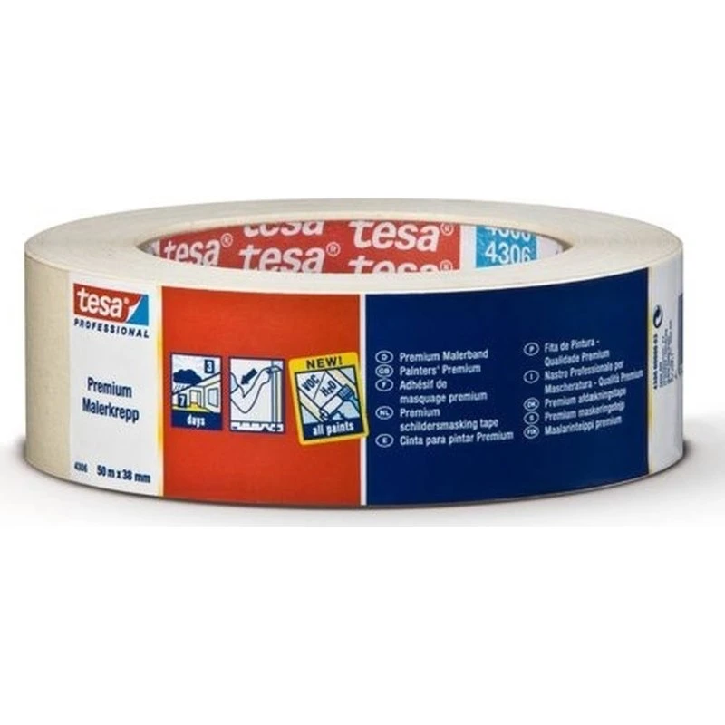 tesa Taśma Malarska Professional Plus 38mm x 50m jasnobeżowa